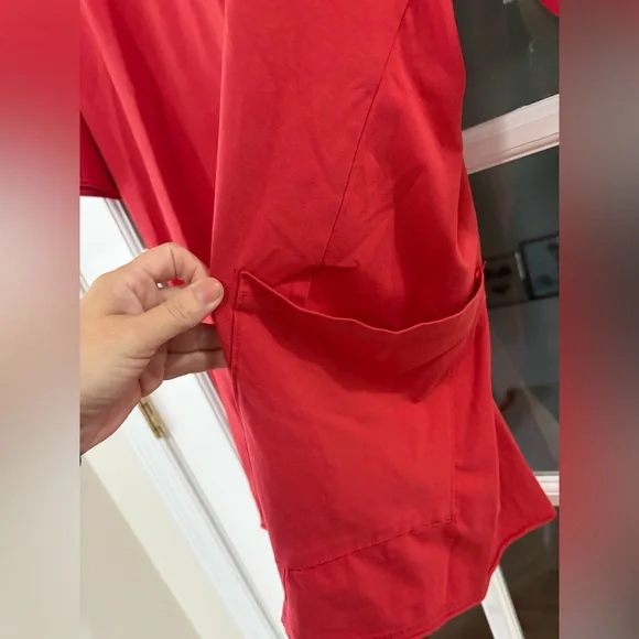 Free People Movement Hot Shot Tee Romper - Size M - Winterberry Red - Picture 9 of 9